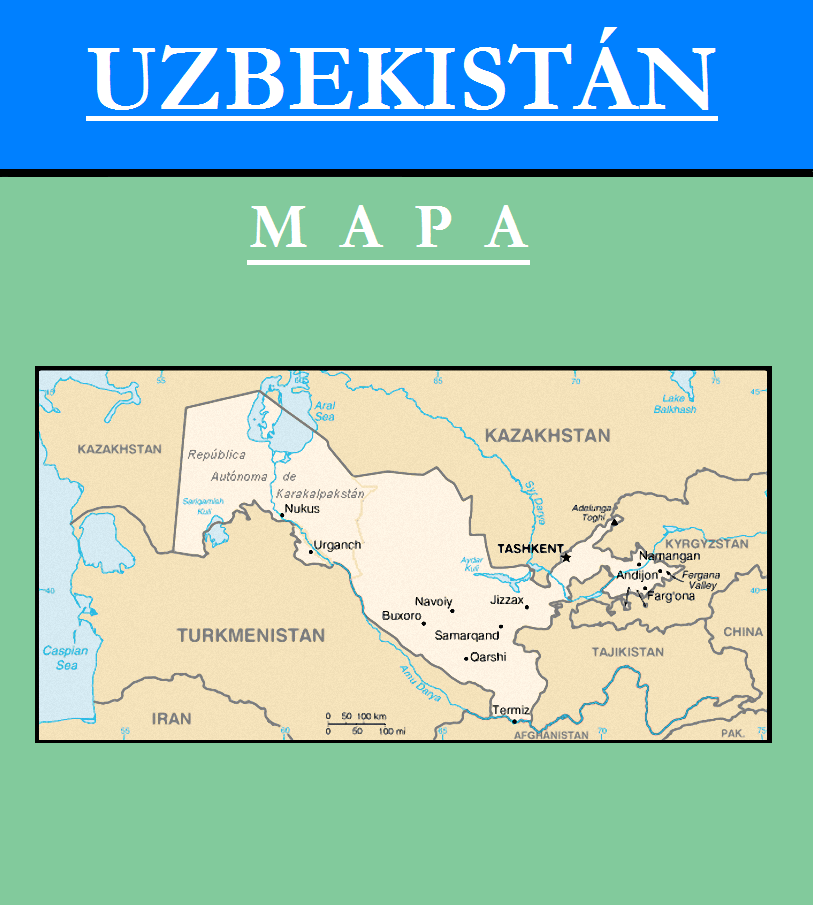 Escudo de MAPA DE UZBEKISTÁN