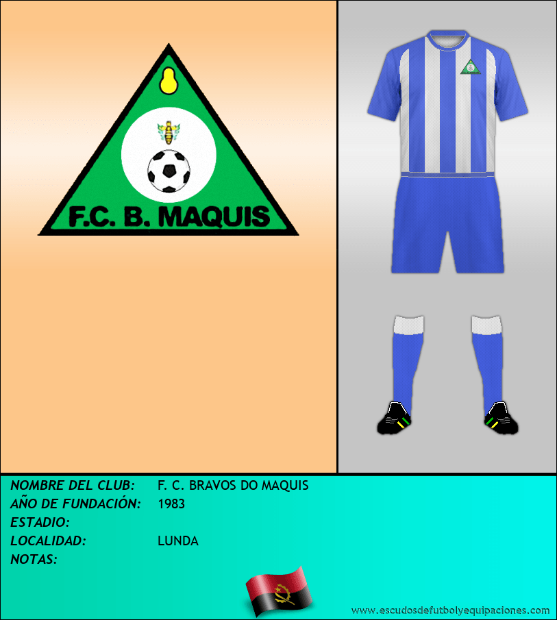 Escudo de F. C. BRAVOS DO MAQUIS
