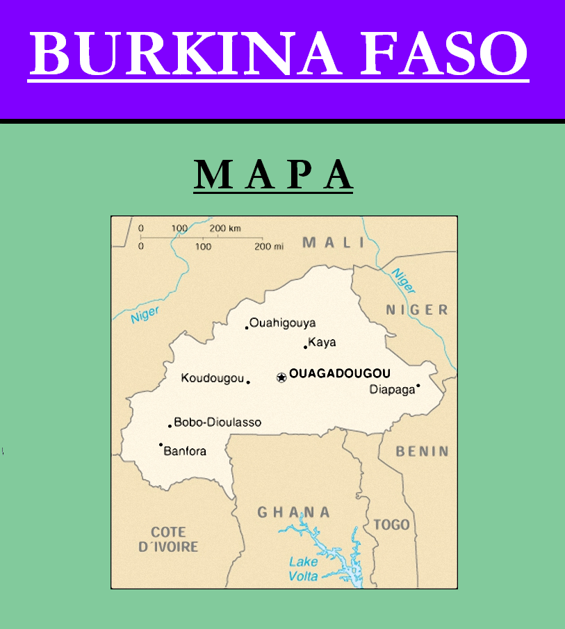 Escudo de MAPA DE BURKINA FASO