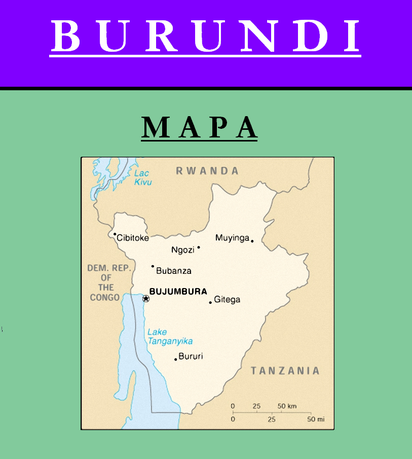 Escudo de MAPA DE BURUNDI