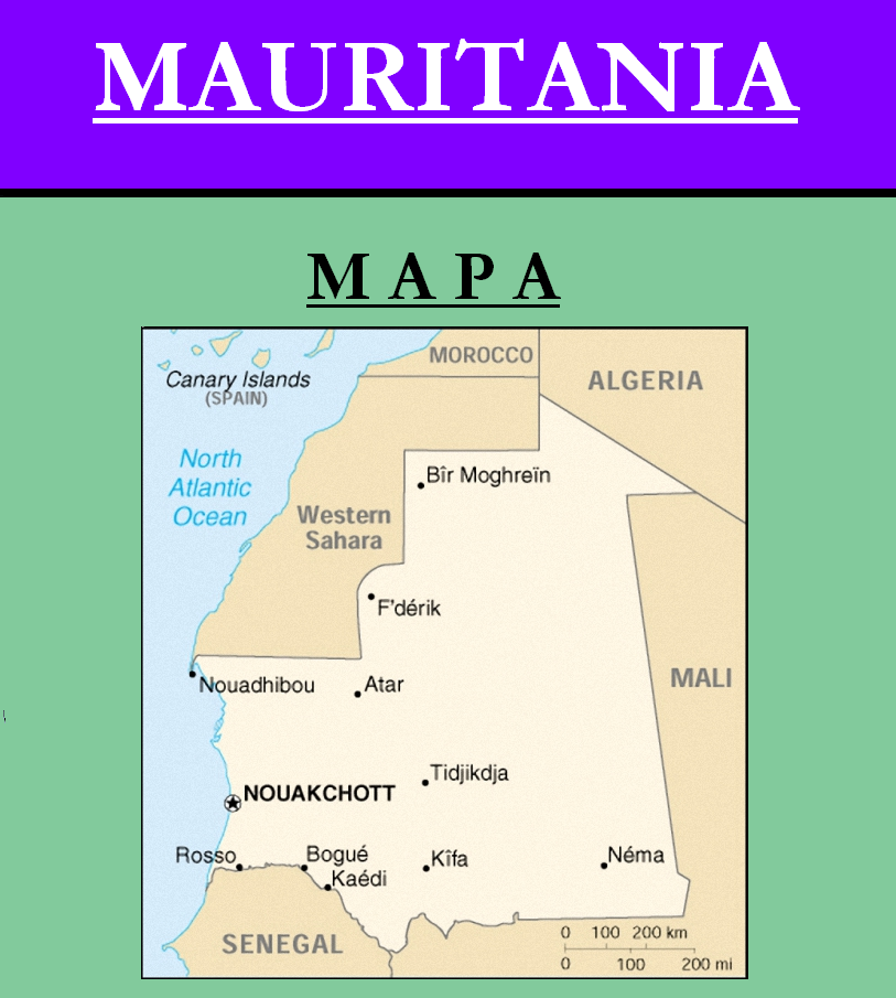 Escudo de MAPA DE MAURITANIA