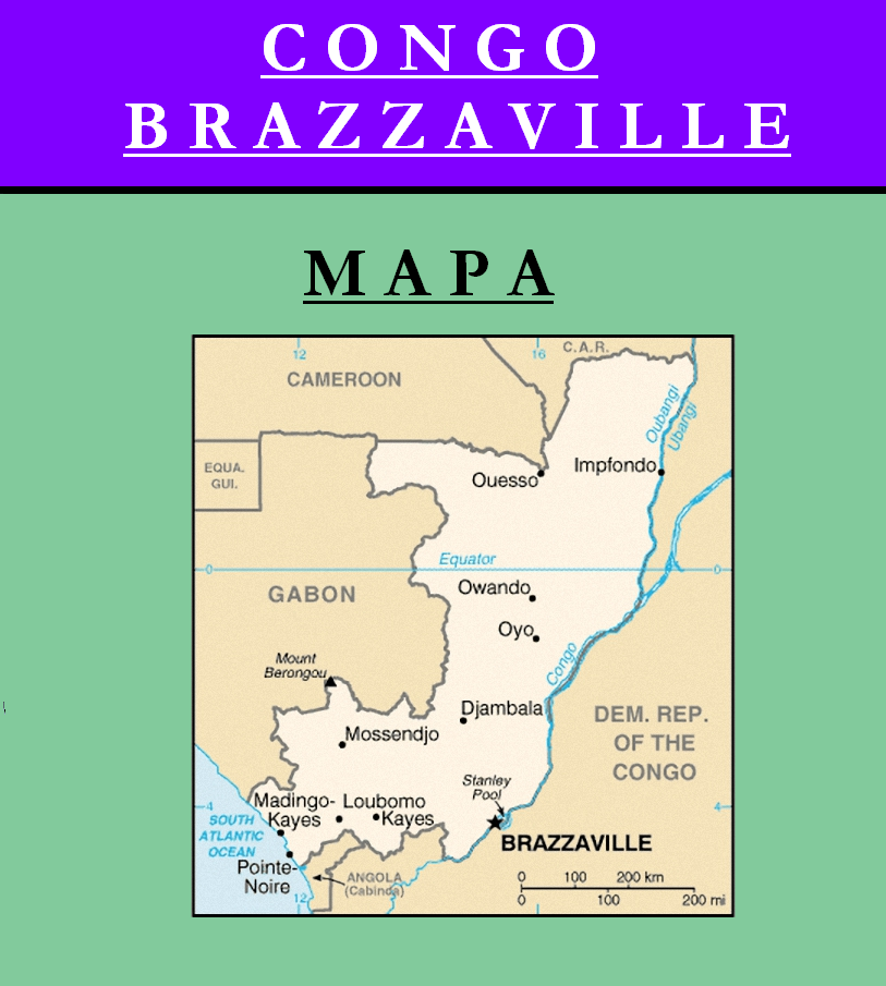 Escudo de MAPA DE REPÚBLICA DEL CONGO