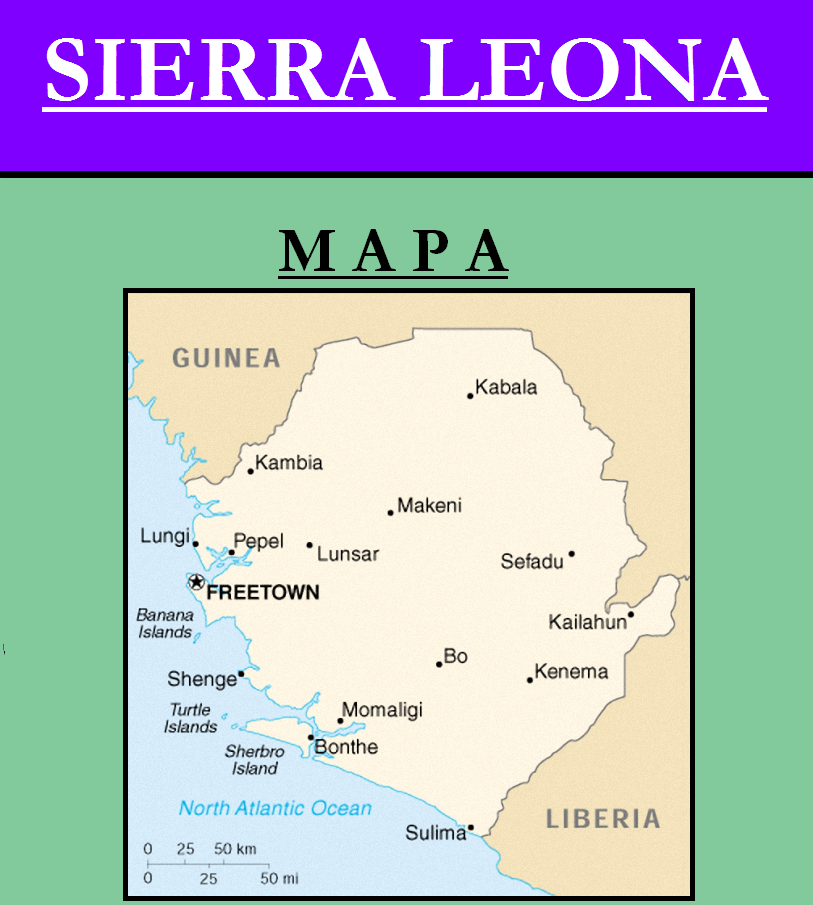 Escudo de MAPA DE SIERRA LEONA