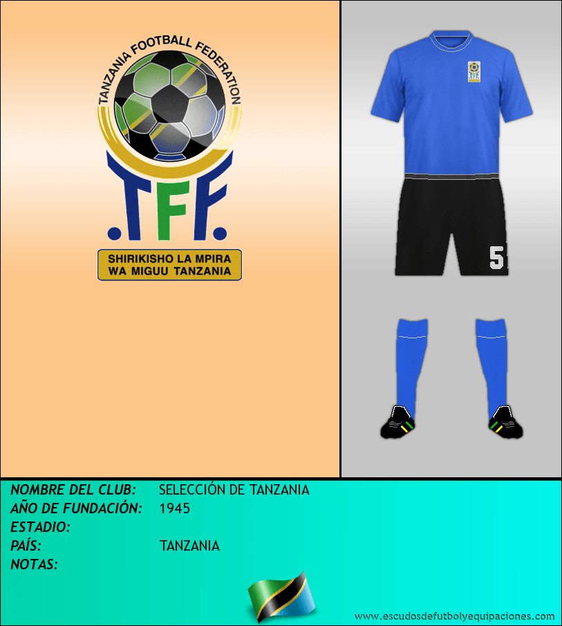 Escudo de SELECCIÓN DE TANZANIA