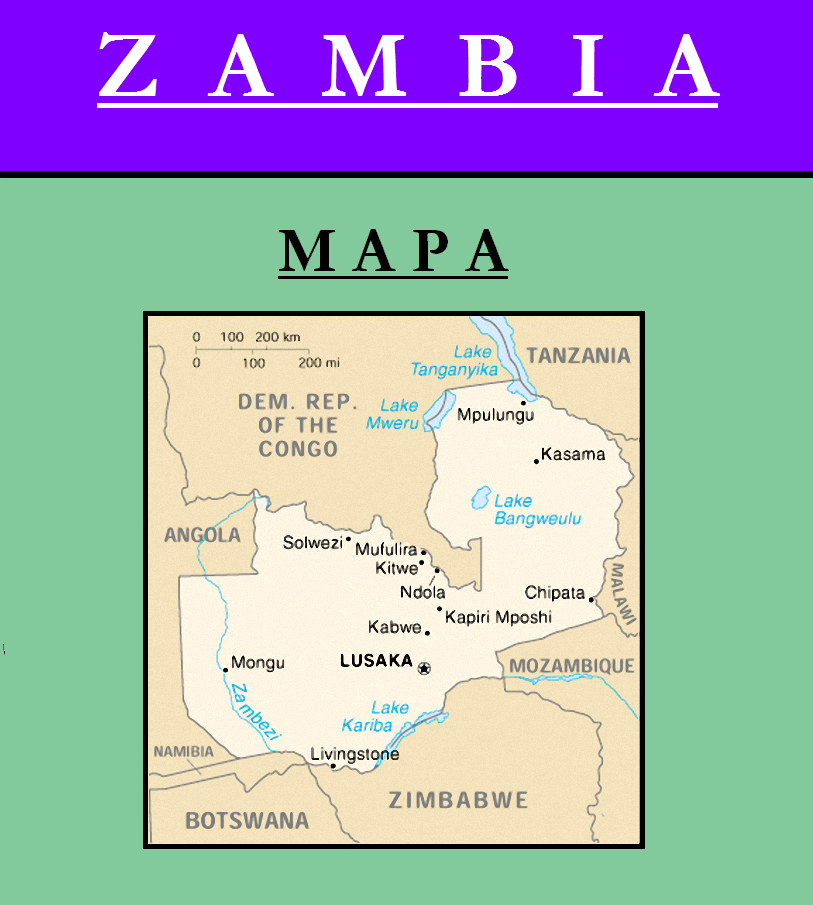 Escudo de MAPA DE ZAMBIA