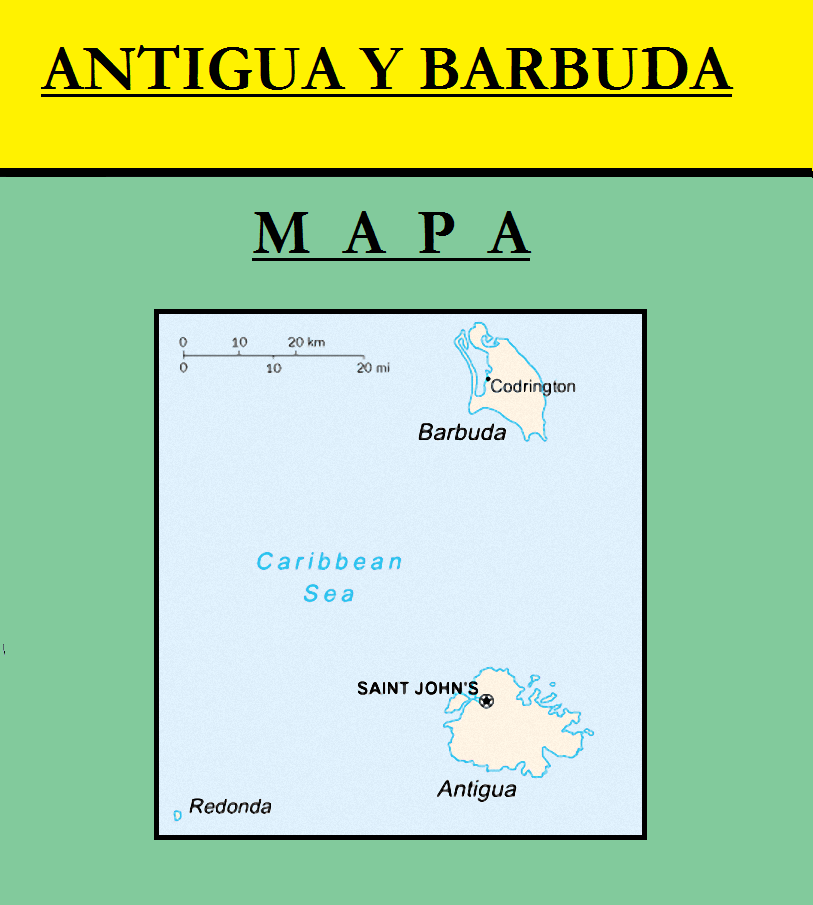 Escudo de MAPA DE ANTIGUA Y BARBUDA