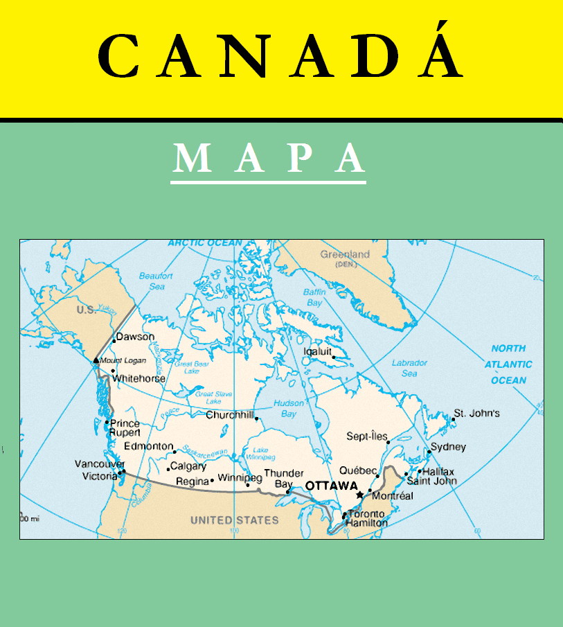 Escudo de MAPA DE CANADÁ