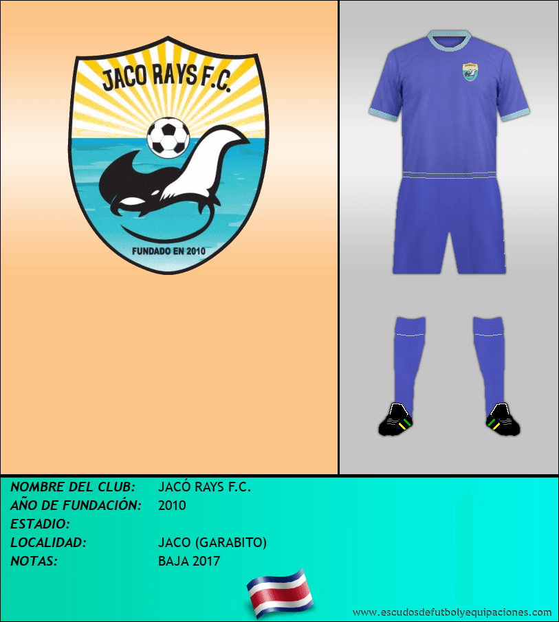 Escudo de JACÓ RAYS F.C.