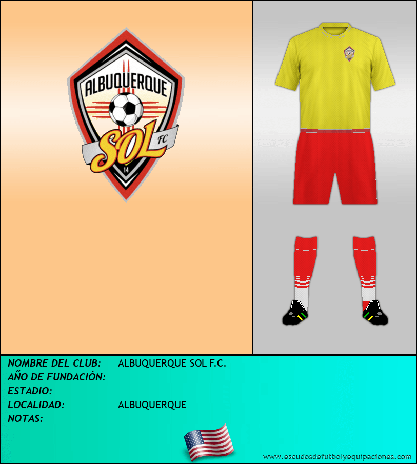 Escudo de ALBUQUERQUE SOL F.C.