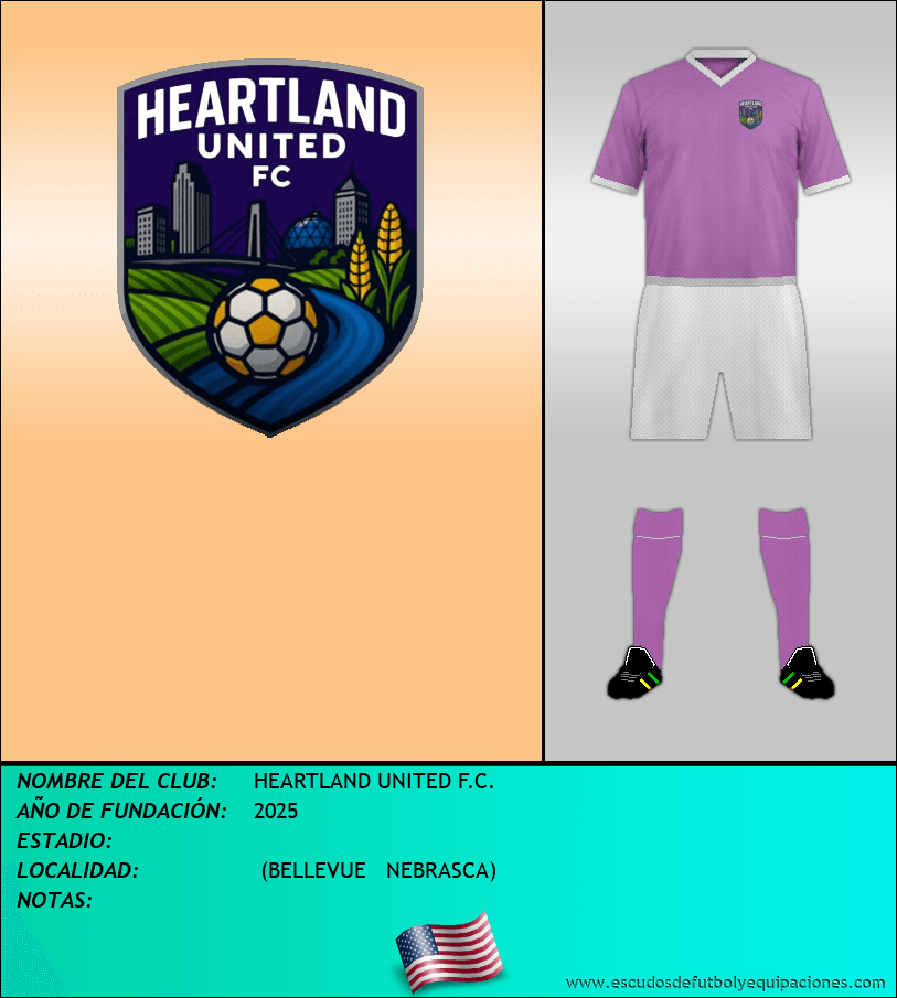 Escudo de HEARTLAND UNITED F.C.