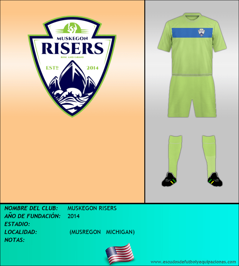 Escudo de MUSKEGON RISERS