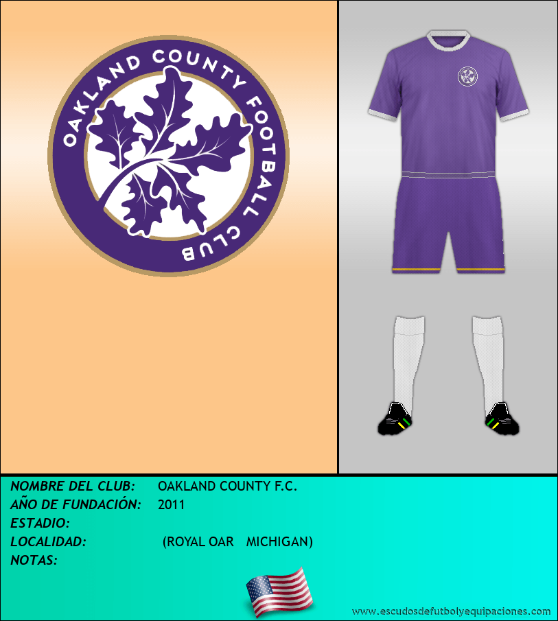 Escudo de OAKLAND COUNTY F.C.