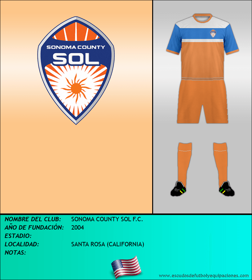 Escudo de SONOMA COUNTY SOL F.C.
