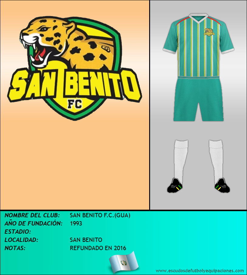 Escudo de SAN BENITO F.C.(GUA)