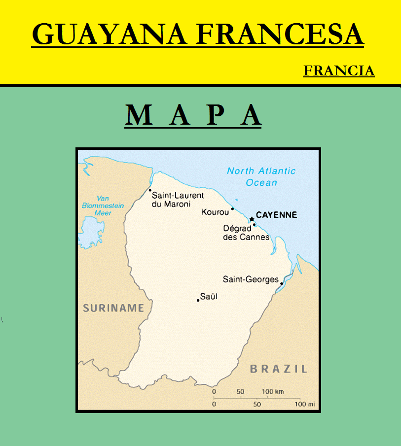 Escudo de MAPA DE GUAYANA FRANCESA