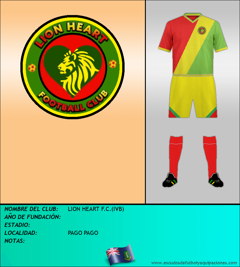 Escudo de LION HEART F.C.(IVB)