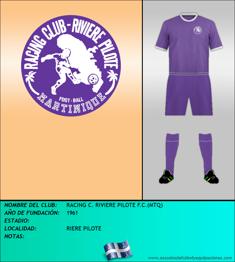Escudo de RACING C. RIVIERE PILOTE F.C.(MTQ)