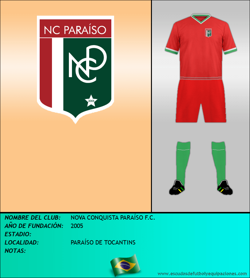 Escudo de NOVA CONQUISTA PARAÍSO F.C.