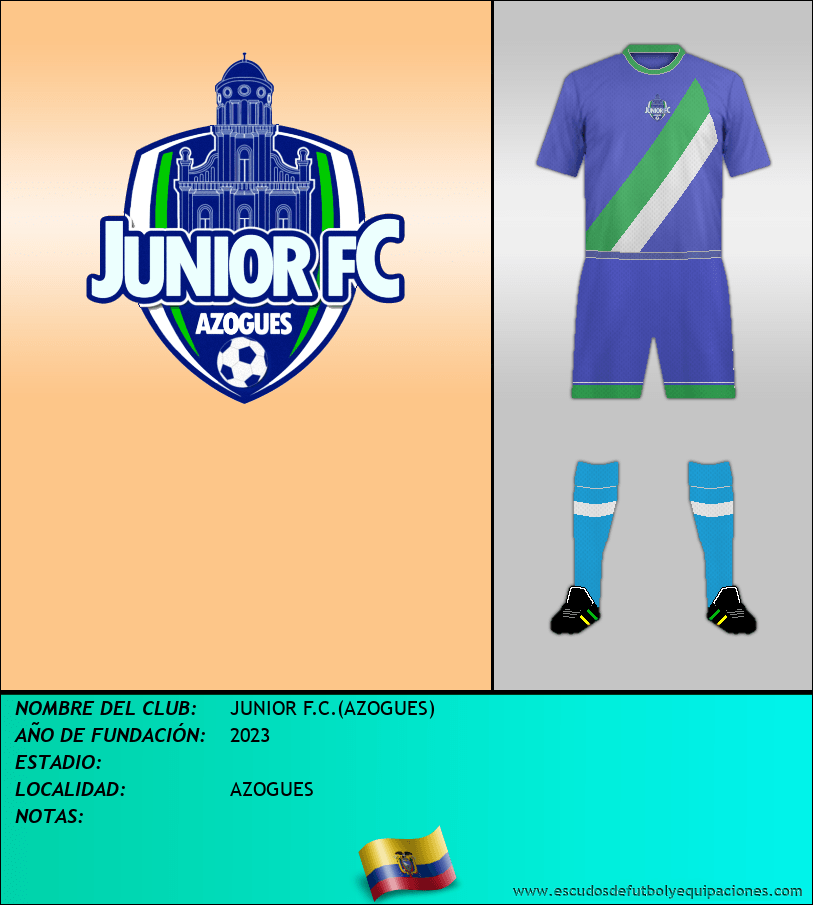 Escudo de JUNIOR F.C.(AZOGUES)