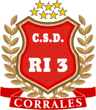 Escudo de C.S.D. R.I. 3 CORRALES (PARAGUAY)