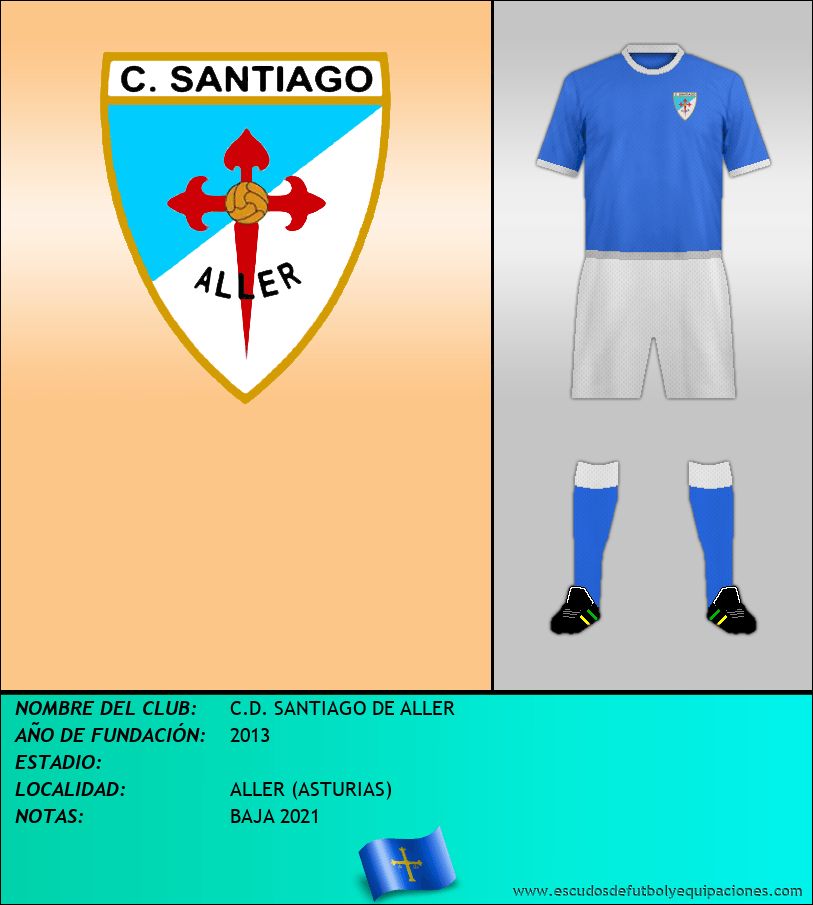 Escudo de C.D. SANTIAGO DE ALLER