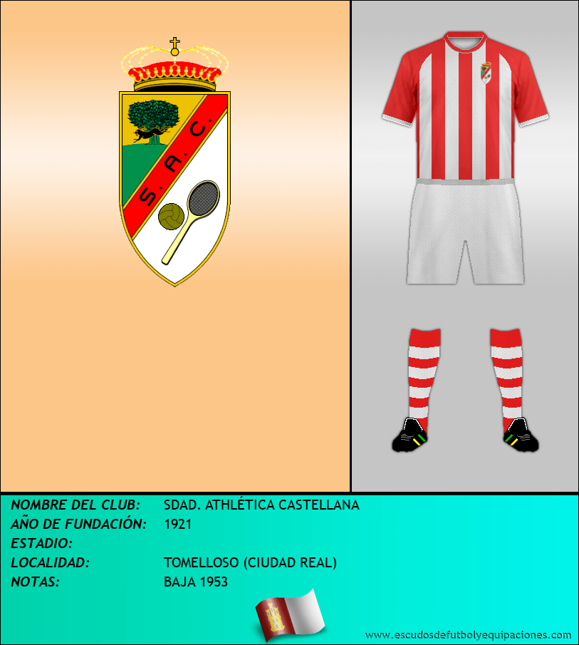 Escudo de SDAD. ATHLÉTICA CASTELLANA