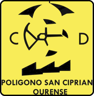 Escudo de C.D. POLÍGONO S. CIPRIAN (GALICIA)