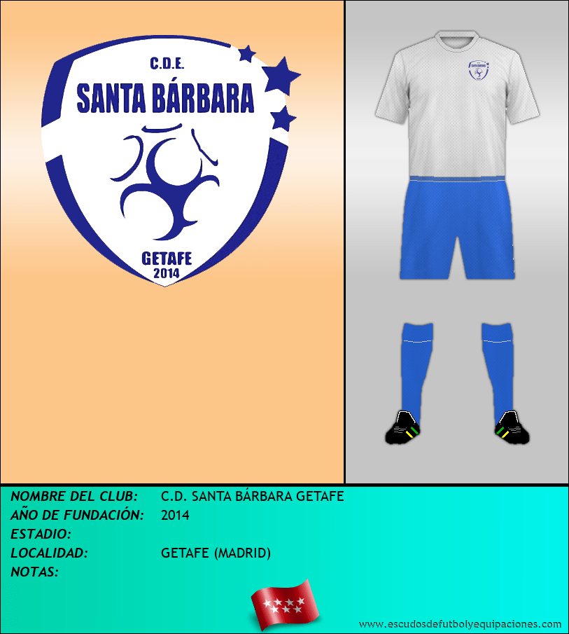 Escudo de C.D. SANTA BÁRBARA GETAFE