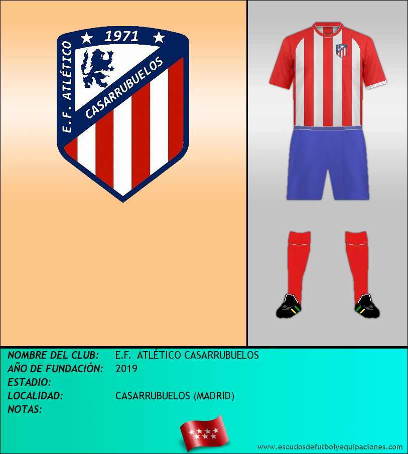 Escudo de E.F.  ATLÉTICO CASARRUBUELOS