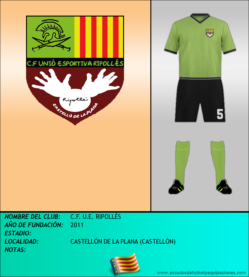 Escudo de C.F. U.E. RIPOLLÉS