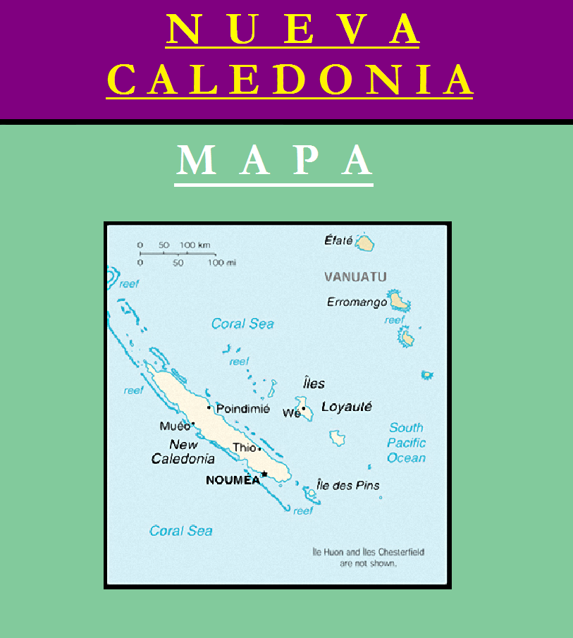 Escudo de MAPA DE NUEVA CALEDONIA