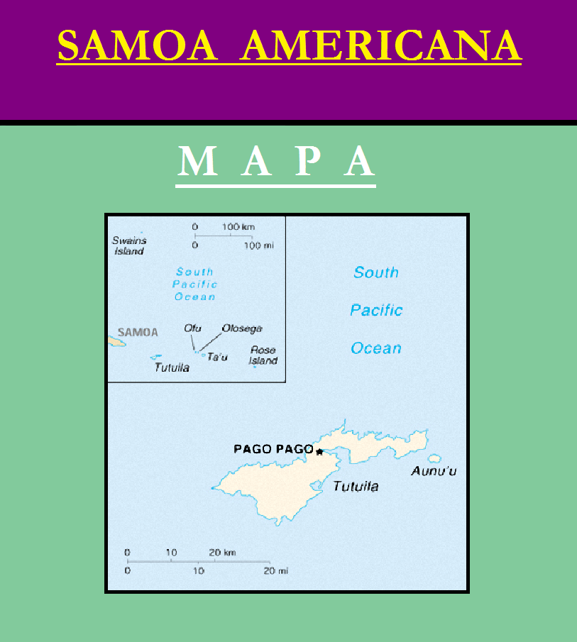 Escudo de MAPA DE SAMOA AMERICANA