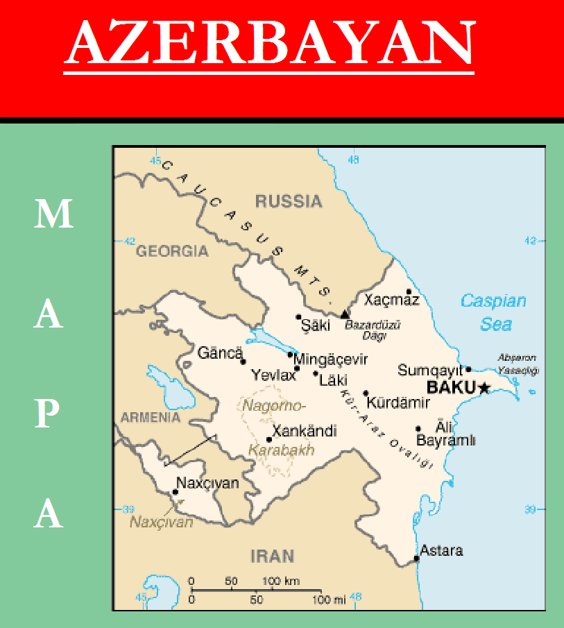 Escudo de MAPA DE AZERBAIYÁN