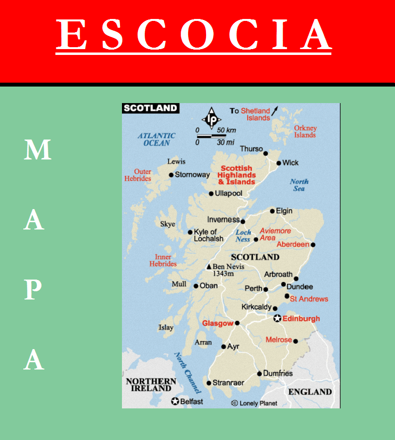 Escudo de MAPA DE ESCOCIA