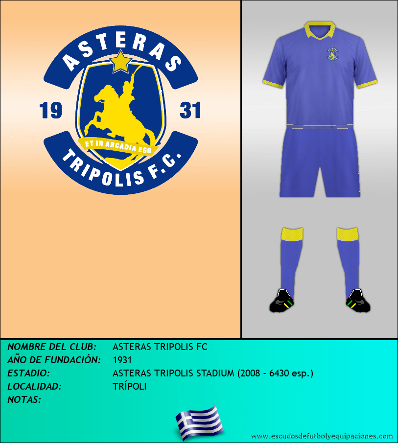 Escudo de ASTERAS TRIPOLIS FC