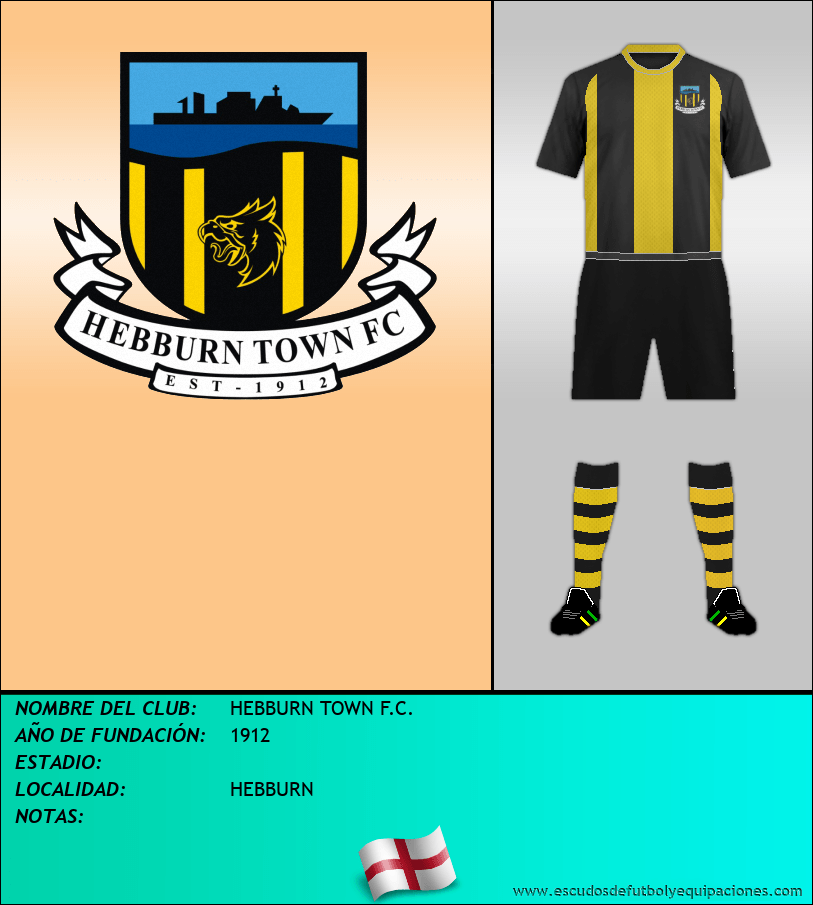 Escudo de HEBBURN TOWN F.C.