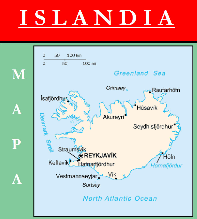 Escudo de MAPA DE ISLANDIA