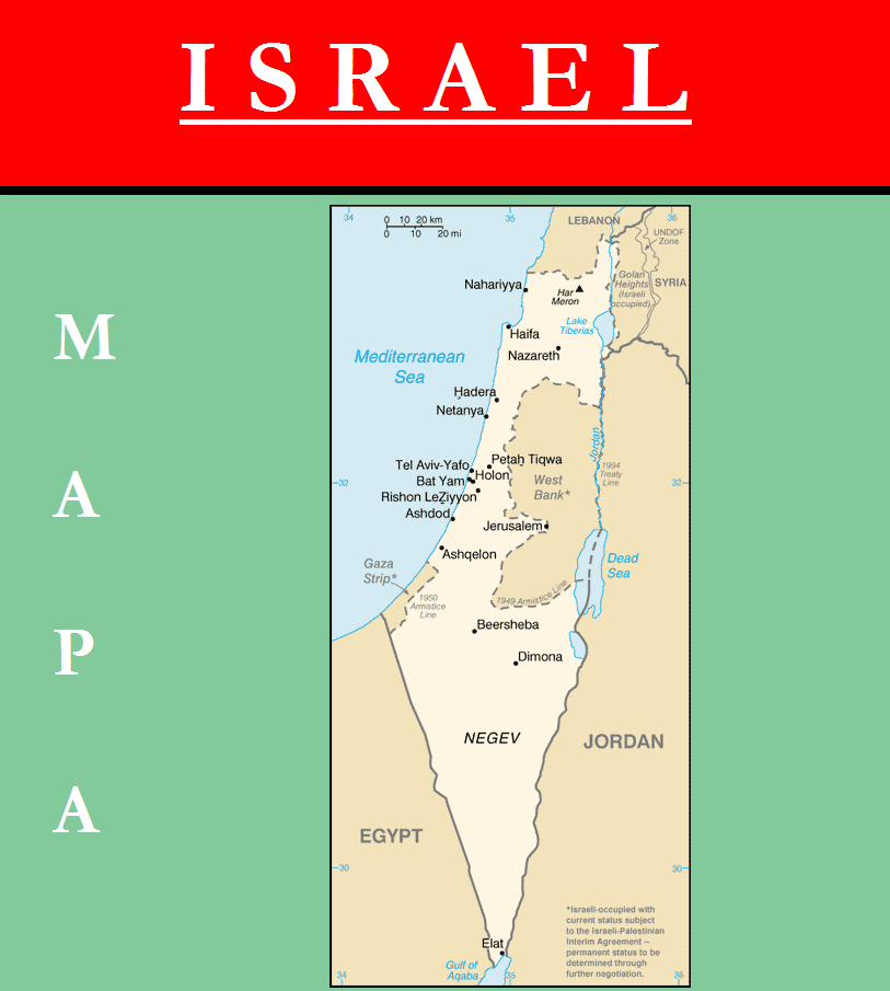 Escudo de MAPA DE ISRAEL