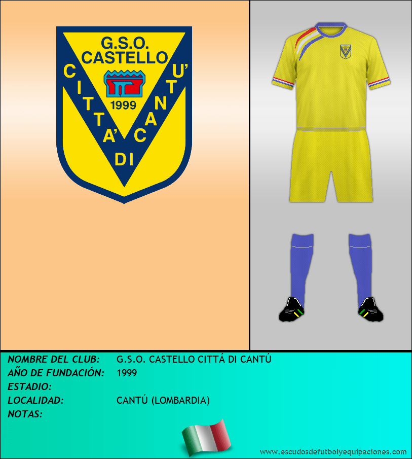 Escudo de G.S.O. CASTELLO CITTÁ DI CANTÚ