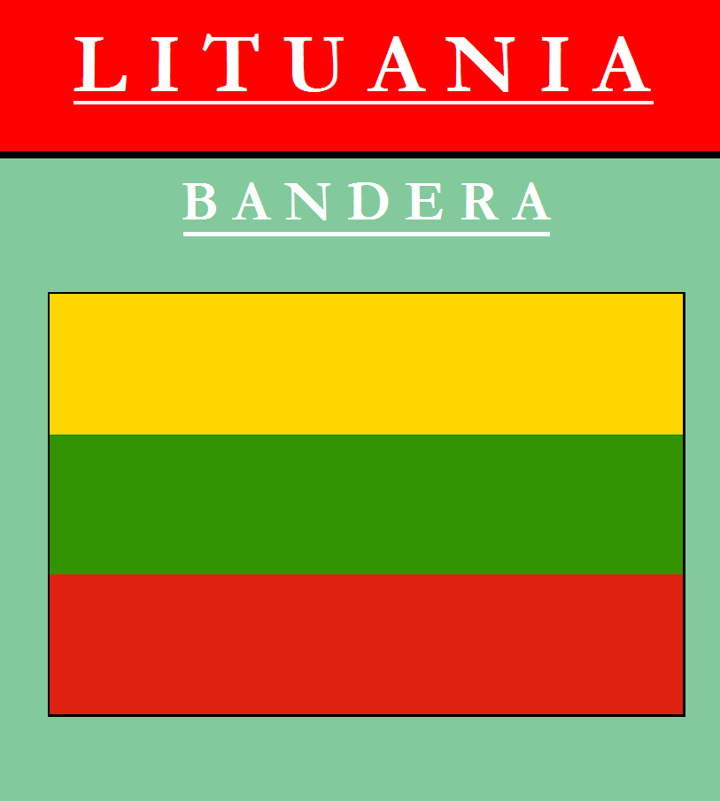 Escudo de BANDERA DE LITUANIA