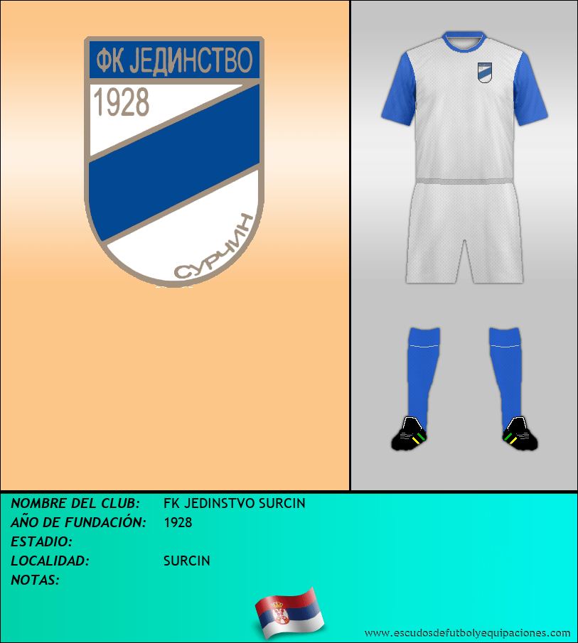 Escudo de FK JEDINSTVO SURCIN