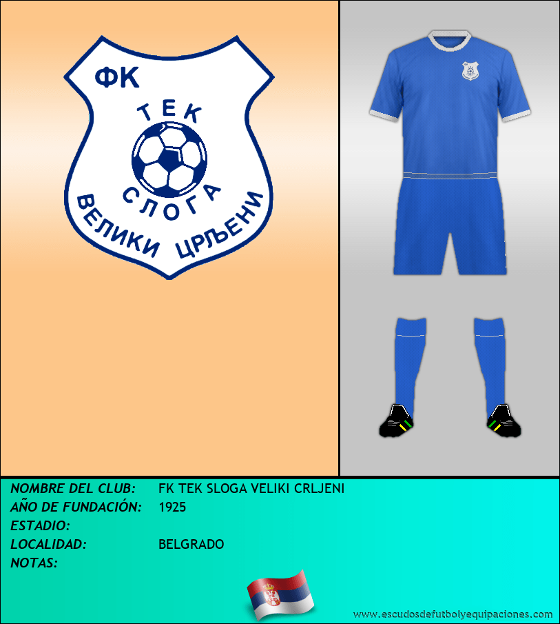 Escudo de FK TEK SLOGA VELIKI CRLJENI