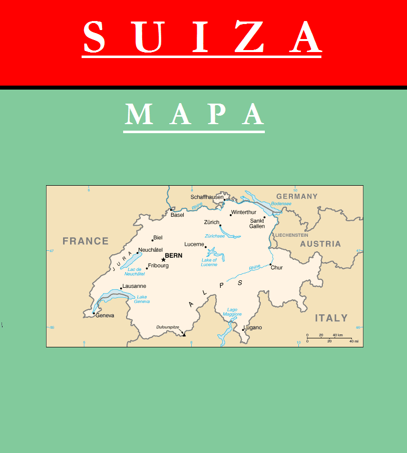 Escudo de MAPA DE SUIZA