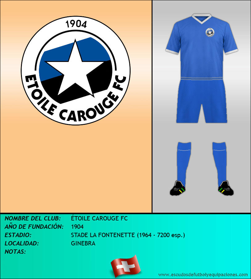 Escudo de ÉTOILE CAROUGE FC